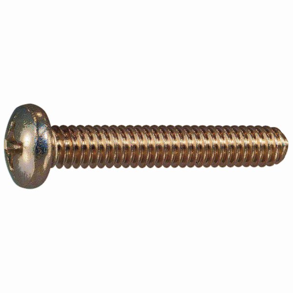 Midwest Fastener 1/4"-20 x 1-1/2 in Phillips Pan Machine Screw, Plain Stainless Steel, 12 PK 63766